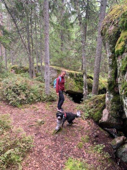 Egen Stuga Och Vedeldad Bastu Linghed Exteriör bild